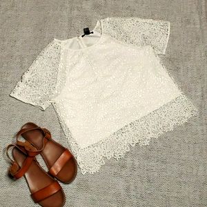 Lace crop top